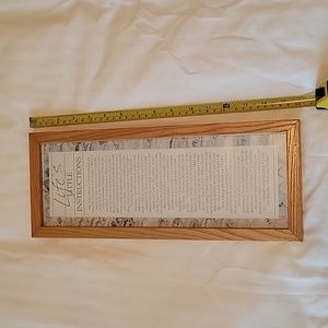 Life's Little Instructions Hanging Sign